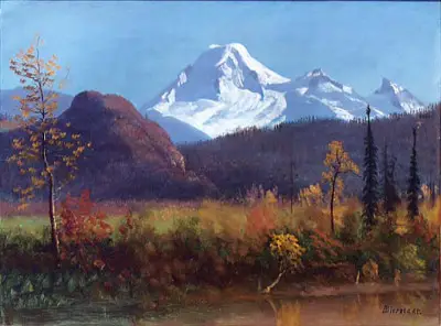 Mt. Baker from the Fraser River Albert Bierstadt